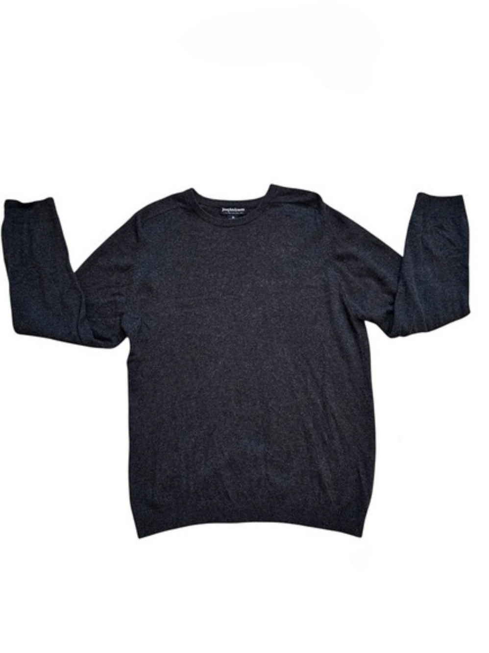 Joseph & Lyman Charcoal Grey Long Sleeve Pure Cashmere Sweater XL